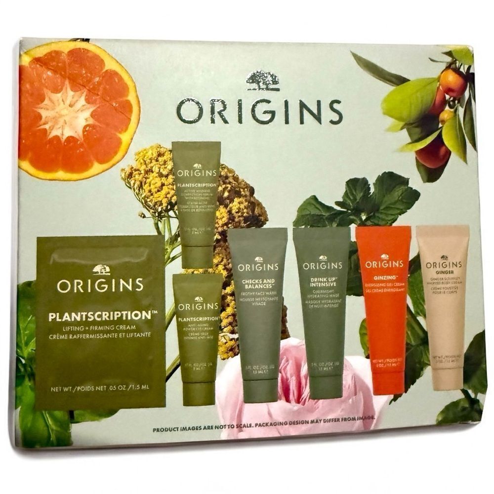 ORIGINS 7-PC MINI SKINCARE SET – CLEAN BEAUTY FAVORITES!